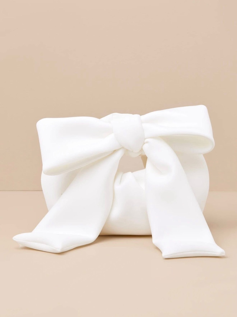 Ivory Bow Handbag